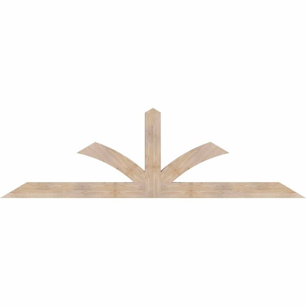 Ekena Millwork Richland Smooth Timber Gable Bracket, Douglas Fir, 108"W x 31 1/2"H x 3 1/2"D x 5 1/2"F, 7/12 Pitch GBW108X31X0406RIC00SDF - main